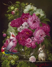 Floral with Bunny