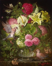 Still Life with Turtle Doves
